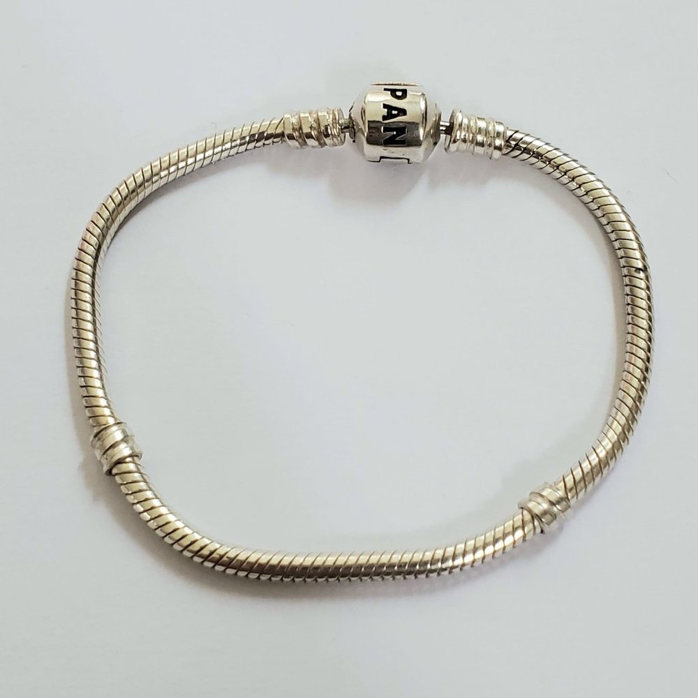 Pandora barrel clasp snake chain bracelet 6.7 inch